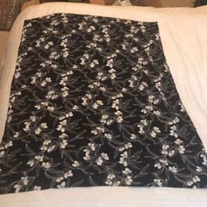 Black White Cotton Resort Casual tropical sarong